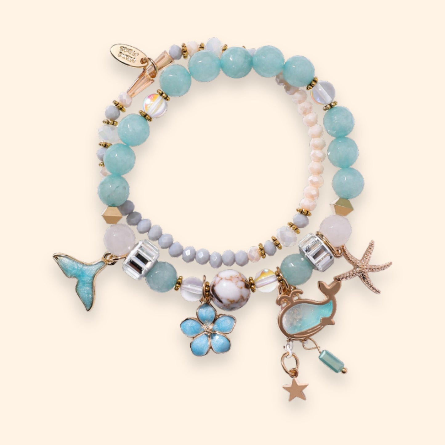Pastel Ocean Charm Bracelet