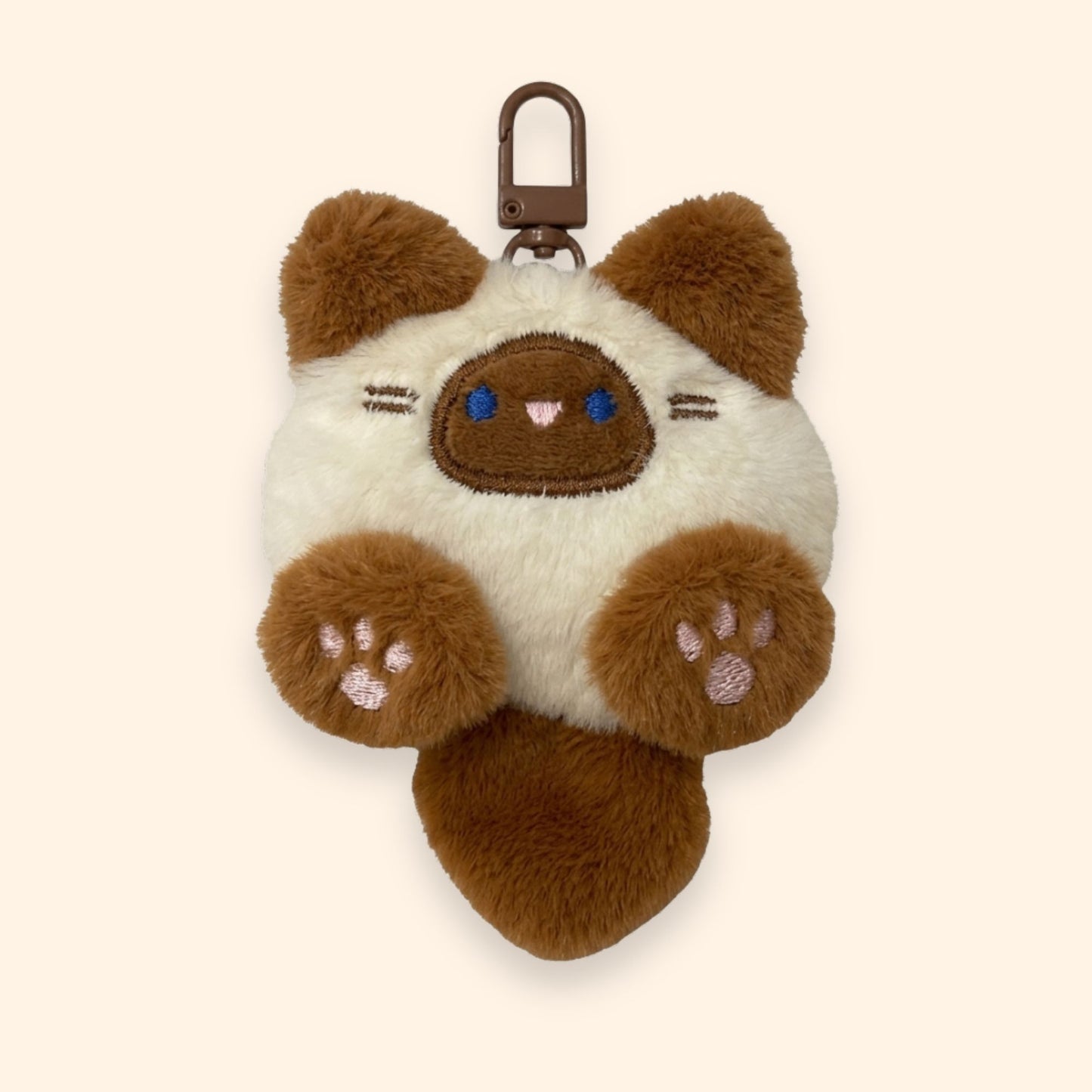 Chubby Cat Plush Keychain
