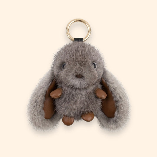 Fluffy Bunny Plush Keychain