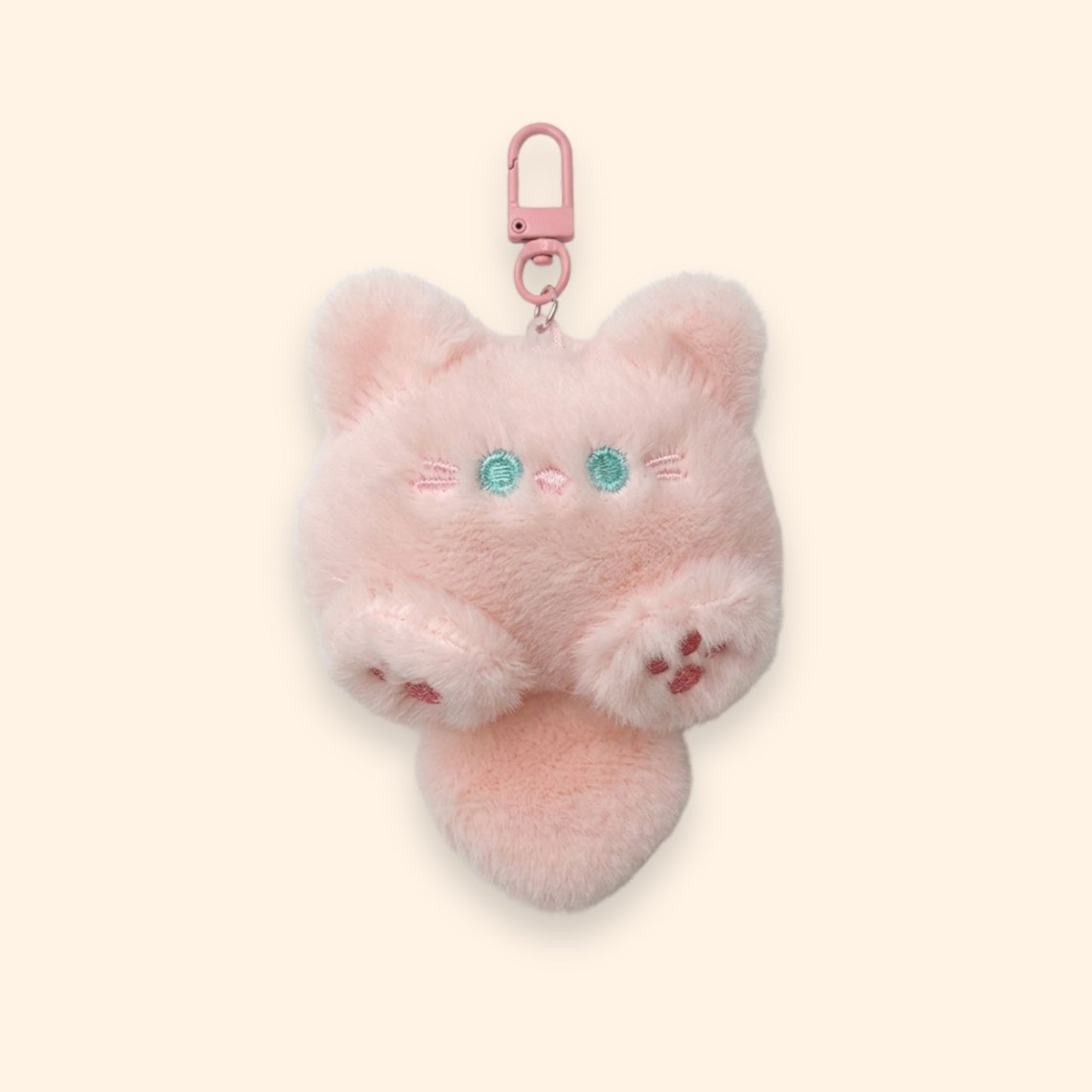Chubby Cat Plush Keychain