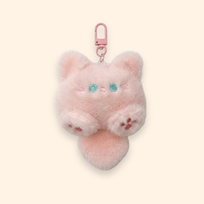 Chubby Cat Plush Keychain