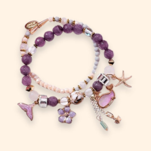 Pastel Ocean Charm Bracelet