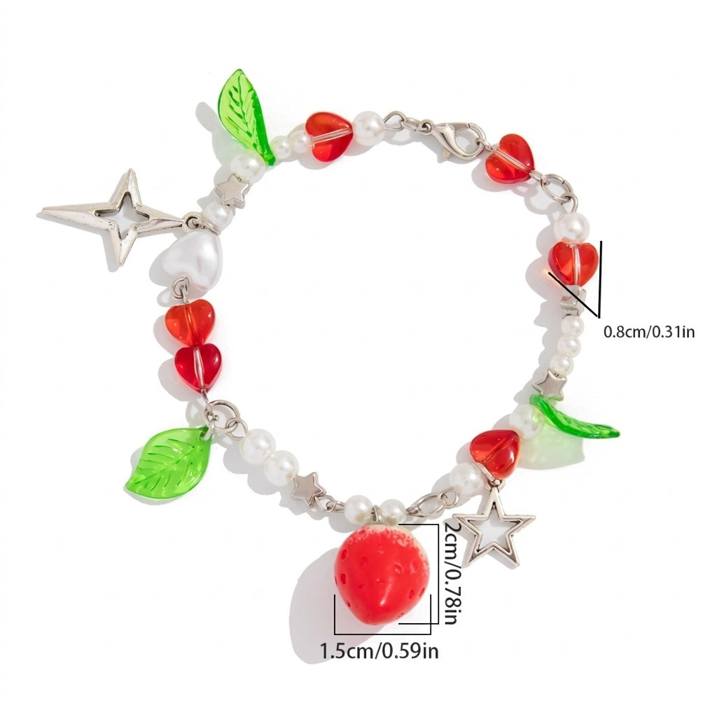 Strawberry Charm Bracelet