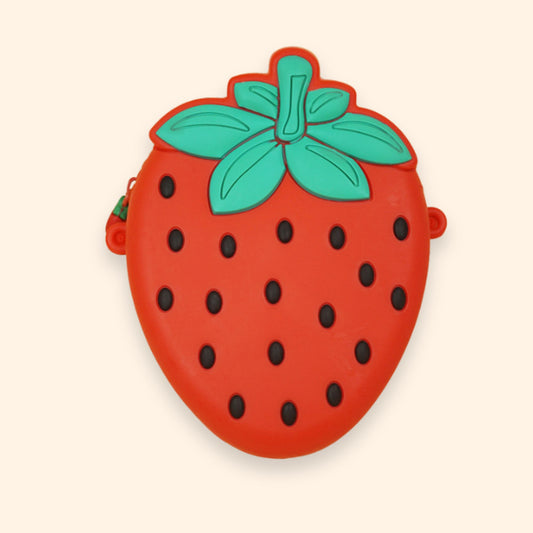 Sweet Strawberry Mini Coin Purse