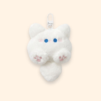 Chubby Cat Plush Keychain