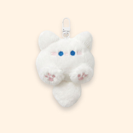 Chubby Cat Plush Keychain